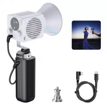 Uchwyt z power bankiem NEEWER PH74E 100W do lampy COB LED USB-C DC