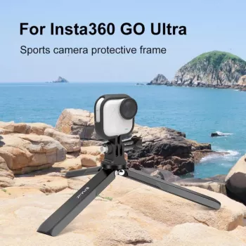 PULUZ Ramka Ochronna do Insta360 GO Ultra, Mocowanie Statywowe 1/4 inch, Czarny