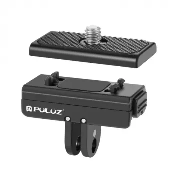PULUZ Adapter szybkiego mocowania z gwintem 1/4 inch do GoPro dla Insta360 Ace Pro X4/X3/X2/X, DJI Osmo Action, PU965B