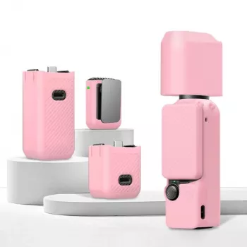 Zestaw ochronny PULUZ 6 w 1 do DJI Osmo Pocket 3 - Różowy TPU/PU
