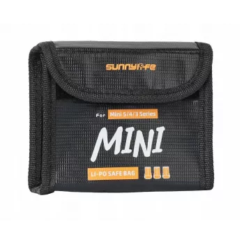 SUNNYLIFE Fireproof Battery Storage Case dla 3 baterii DJI Mini 5/4/3 Pro Mini 3 N5p-dc085-3