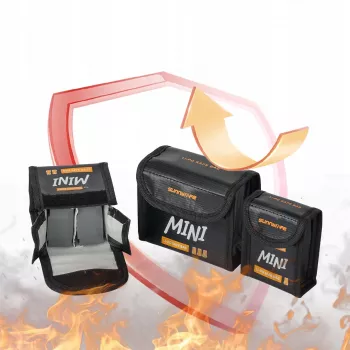 SUNNYLIFE Fireproof Battery Storage Case dla 3 baterii DJI Mini 5/4/3 Pro Mini 3 N5p-dc085-3