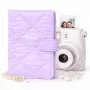 LOVEINSTANT Album na zdjęcia na 108 zdjęć kompatybilne z Fujifilm Instax Mini 12 40 11 9 8 7 Evo LiPlay Link, fioletowy pikowany