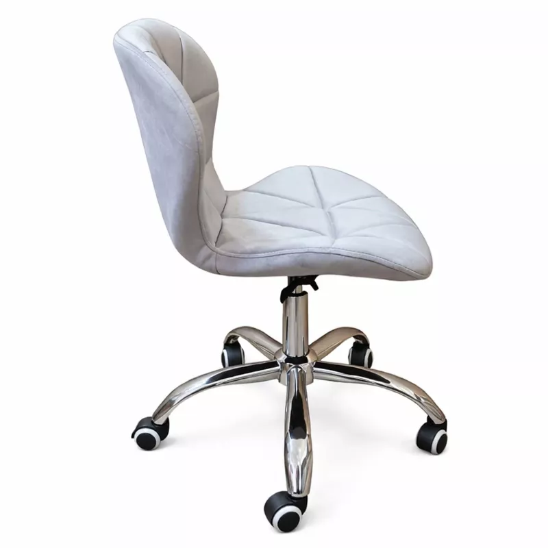 Krzesło biurowe EXTRALINK Velvet Light Grey