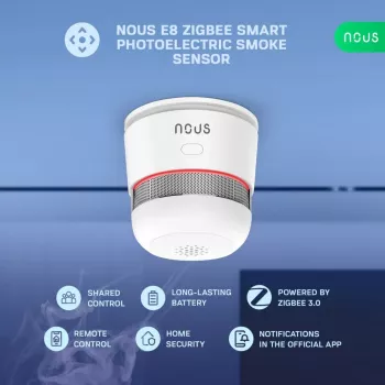 NOUS E8 ZigBee 3.0 Smart Smoke Detector