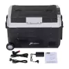 HCALORY D55M+ Lodówka samochodowa z Bluetooth, 55L, kompresor, -20°C do +20°C, DC 12V/24V, AC 100-240V, czarny