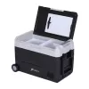 HCALORY D55M+ Lodówka samochodowa z Bluetooth, 55L, kompresor, -20°C do +20°C, DC 12V/24V, AC 100-240V, czarny