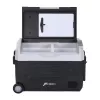 HCALORY D55M+ Lodówka samochodowa z Bluetooth, 55L, kompresor, -20°C do +20°C, DC 12V/24V, AC 100-240V, czarny