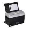 HCALORY D55M+ Lodówka samochodowa z Bluetooth, 55L, kompresor, -20°C do +20°C, DC 12V/24V, AC 100-240V, czarny