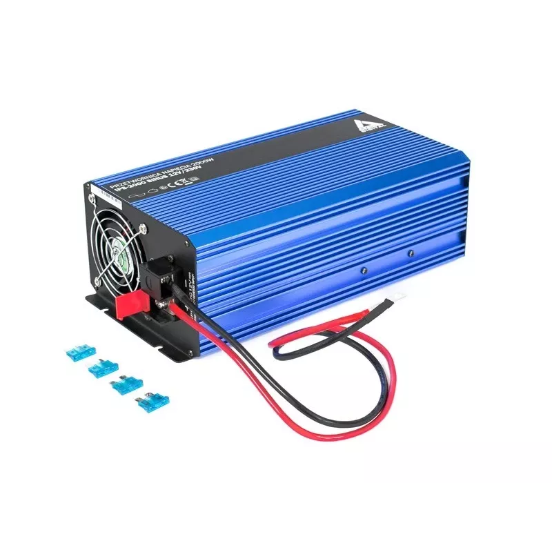 AZO Digital 12 VDC / 230 VAC Konwerter SINUS IPS-2000S 2000W Falownik czystej sinusoidy