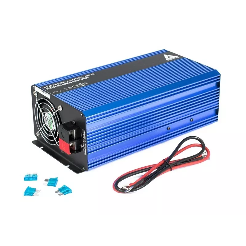 AZO Digital 12 VDC / 230 VAC Konwerter SINUS IPS-2000S 2000W Falownik czystej sinusoidy