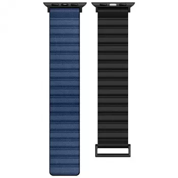 Beline Apple Watch Magnetic Pro Strap 42/44/45/49mm Czarny/Niebieski