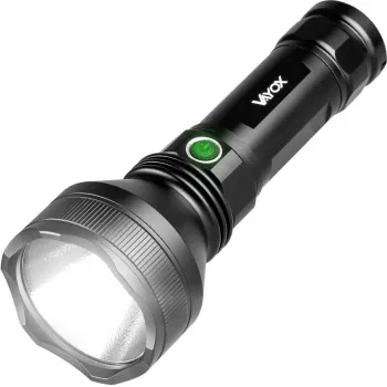 VAYOX VA0109 akumulatorowa latarka taktyczna, 1900 lm, 20 W, 5000 mAh, USB-C, IPX5