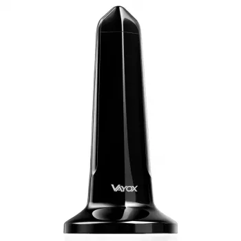Antena wewnętrzna VAYOX VA0127 DVB-T/T2, czarna, 28 dBi, kabel koncentryczny 3 m, zasilanie USB