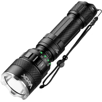 Vayox VA0099 LED Flashlight 1500 Lumens CREE XHP50 USB-C Rechargeable