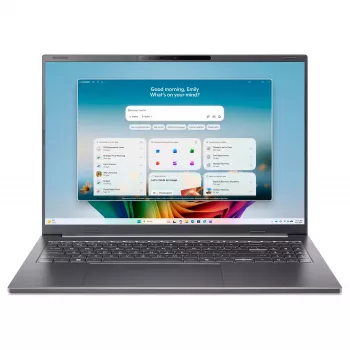 Acer Aspire 16 AI Laptop - 16 cali WQXGA IPS - Intel Core Ultra 9 185H - 32GB RAM - 1TB SSD - Windows 11 Home - Stalowa Szarość