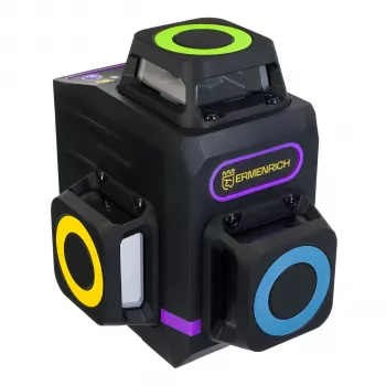 Ermenrich LV60 PRO Laser Level - Zielona wiązka, samopoziomujący, 2 linie, zasięg do 60 m