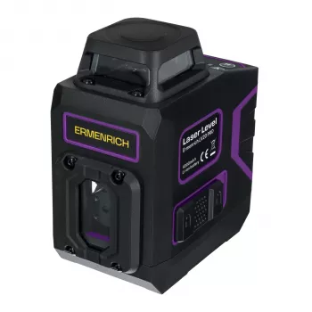 Ermenrich LV20 PRO Laser Level - Zielony, 2 wiązki, zasięg 20m, samopoziomujący, IP54, Li-ion