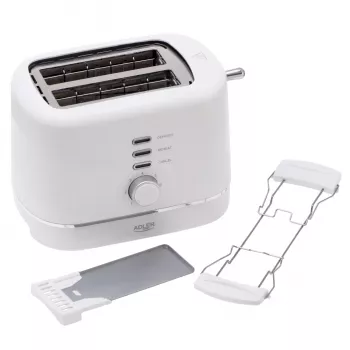 Adler AD 3224 Biały Toster 750W 2 Gniazda