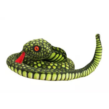 LEAN TOYS Pluszowy Wąż Mascot Jasnozielony 100 cm
