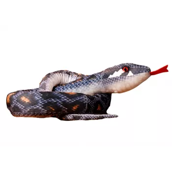 LEAN TOYS Pluszowy Szary Wąż Mascot 210 cm