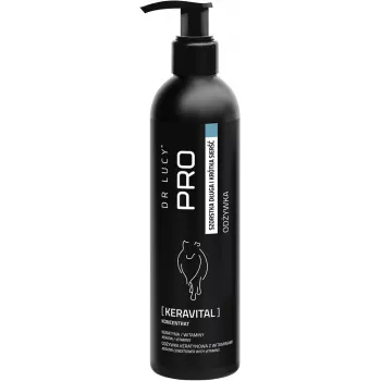 DR LUCY - PRO KERAVITAL 250 ML - ODŻYWKA Z KERATYNĄ I WITAMINAMI DLA PSÓW O DŁUGIEJ, SZORSTKIEJ SIERŚCI