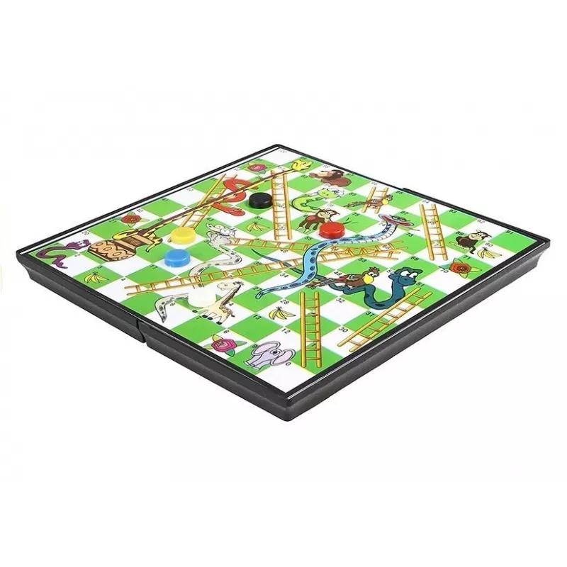 LEAN TOYS Magnetyczny Zestaw Gier Planszowych 7 w 1 Szachy Chińczyk Backgammon Warcaby