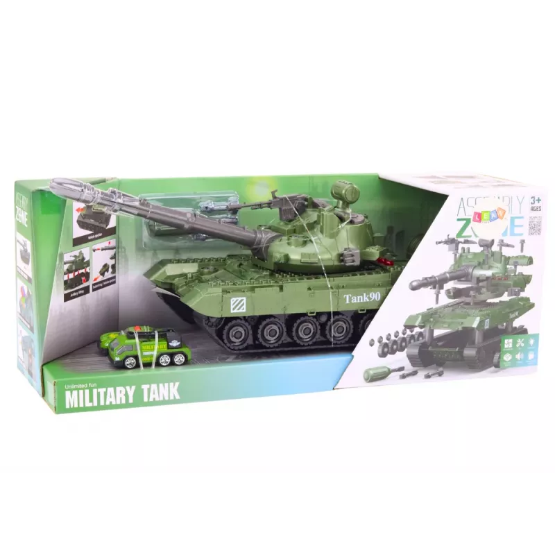 LEAN TOYS Tank Military Vehicle DIY Disassembly Sounds Suspension Kit