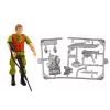 LEAN TOYS Off-Road Hunting Car Hunter Dinosaur Lights Sounds Green