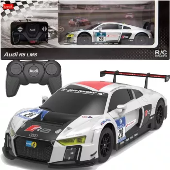 RASTAR Samochód RC 1:24 Zdalnie Sterowany Sportowy AUDI R8 LMS Biały