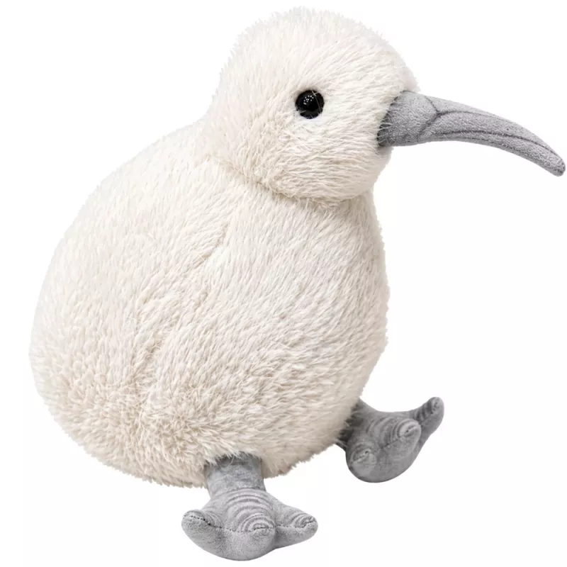 LEAN TOYS Pluszowy Kiwi Ptak Mascot Przytulanka Biały 17 cm