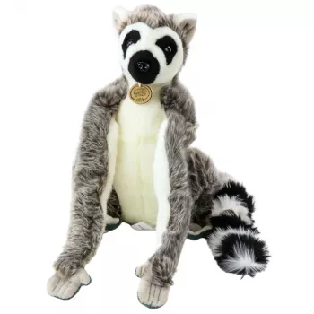 LEAN TOYS Pluszowy Lemur Przytulanka z Długimi Łapkami na Rzep 27cm
