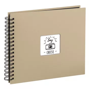 HAMA ALBUM FINE ART 28x24/50 TAUPE, CZARNE STRONY