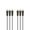 HAMA 3x RCA do 3x RCA Kabel Audio/Video 3m, Pozłacane Wtyki