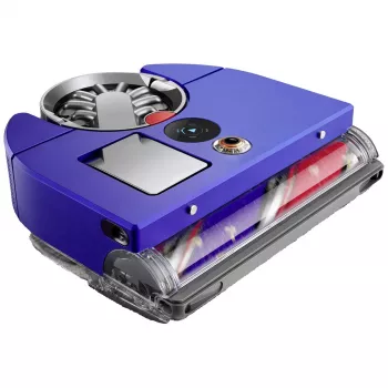 Odkurzacz robot Dyson 360 Vis Nav, nikiel/niebieski, pojemnik na kurz 0,5 l, siła ssania 65 AW, Wi-Fi, HEPA