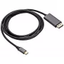 AKYGA USB-C na DisplayPort Kabel Adapterowy 1.8m Czarny
