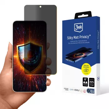 3MK Silky Matt Privacy - Matowa folia prywatności do Samsung Galaxy S25 Edge