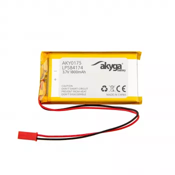 Akyga AKY0157 LP584174 akumulator Li-Po 3,7 V 1800 mAh, PCM, JST 2,54 2-pin, 150 mm