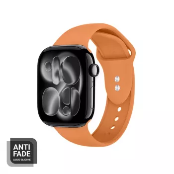 Crong Liquid Strap do Apple Watch 38/40/41/42 mm (Pomarańczowy)