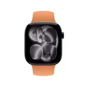 Crong Liquid Strap do Apple Watch 38/40/41/42 mm (Pomarańczowy)