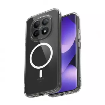 Crong Hybrid Clear Magnetic Case MagSafe do Xiaomi Redmi Note 15 Pro+ 5G (Przezroczysty)