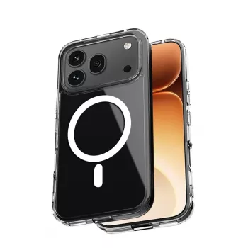 Crong Hybrid Clear Magnetic Case do Honor 600 Pro 5G, kompatybilny z MagSafe, przezroczysty