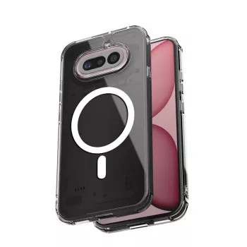 Crong Hybrid Clear Magnetic Case do Nothing Phone 4a, kompatybilny z MagSafe, przezroczysty