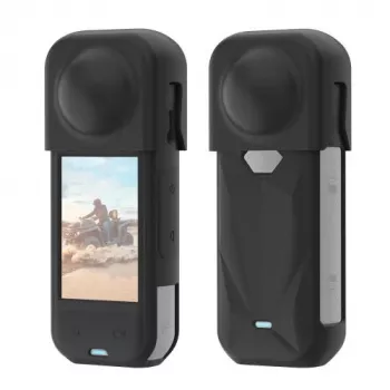 PULUZ PU757B Osłona obiektywu i silikonowe etui ochronne do Insta360 X5