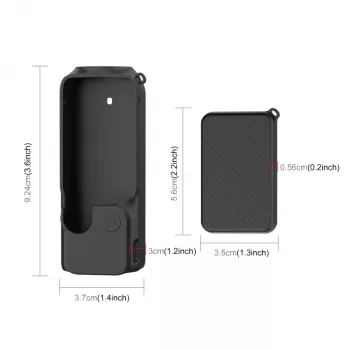 PULUZ Silikonowe etui ochronne do DJI Osmo Pocket 3 - Czarny
