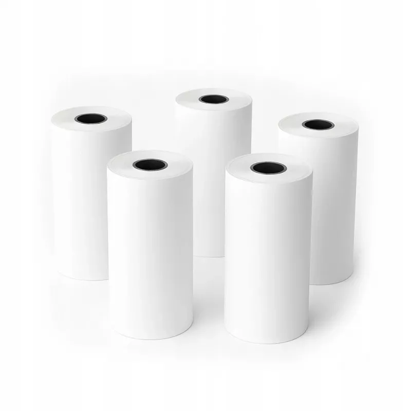 LOVEINSTANT Biały papier termiczny w rolce 53mm x 6,5m, 5 sztuk, do Love Instant X6/S1, Phomemo T02/M02x