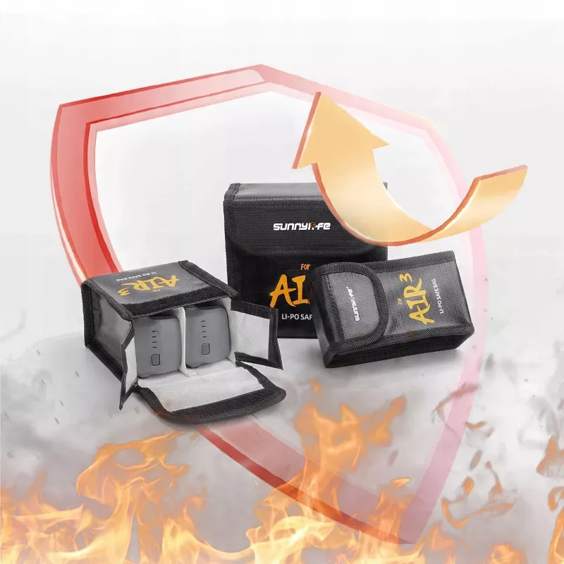 SUNNYLIFE Ognioodporne etui na 1 akumulator DJI Air 3 / 3S