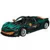 LEAN TOYS Klocki Konstrukcyjne Samochód Sportowy Zielony 1:8 P1 3268szt