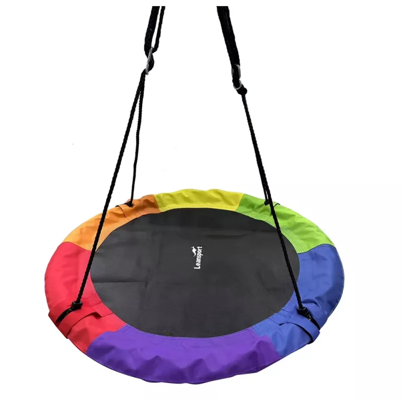 LEAN SPORT Huśtawka ogrodowa Bocianie Gniazdo dla dzieci Kolorowa 100cm