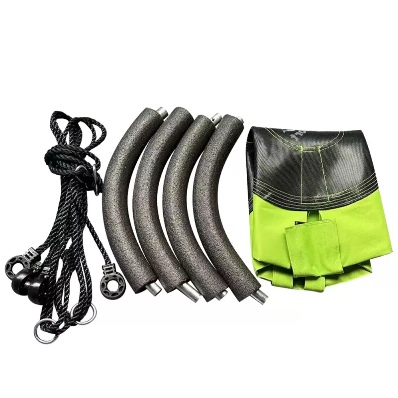 Huśtawka ogrodowa LEAN SPORT Gniazdo Bociana dla dzieci Zielona 60cm